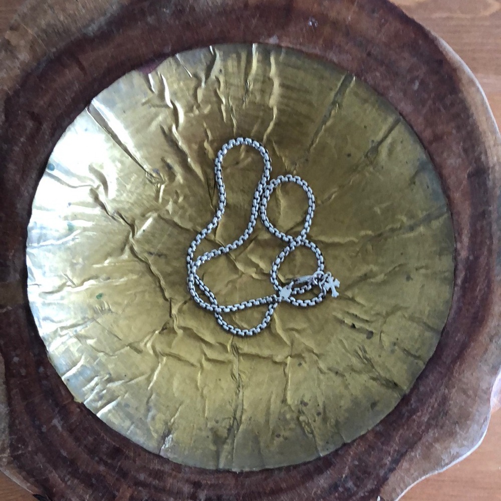 LAURA LOMBARDI silver box chain necklace